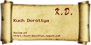 Kuch Dorottya névjegykártya